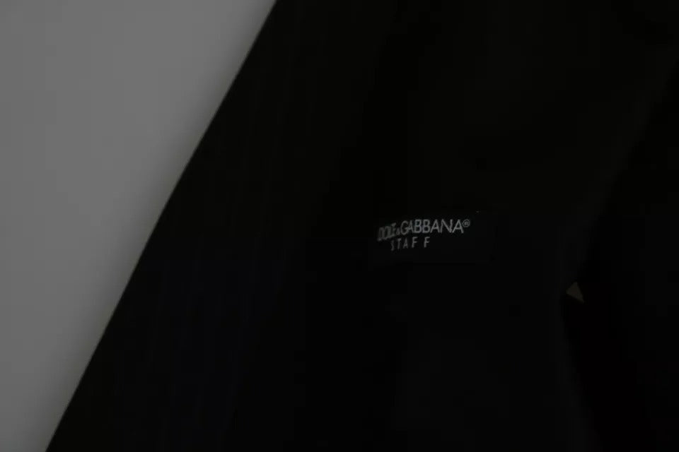 Dolce & Gabbana Schwarze Herren Formelle STAFF-Weste