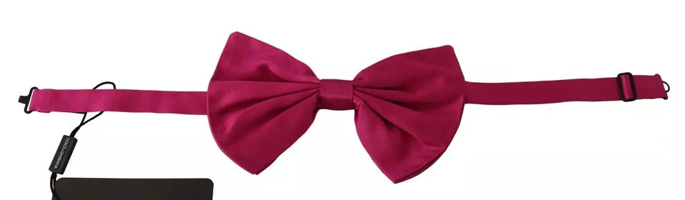 Dolce & Gabbana – Verstellbare Fliege aus Seide in Rosa für Herren