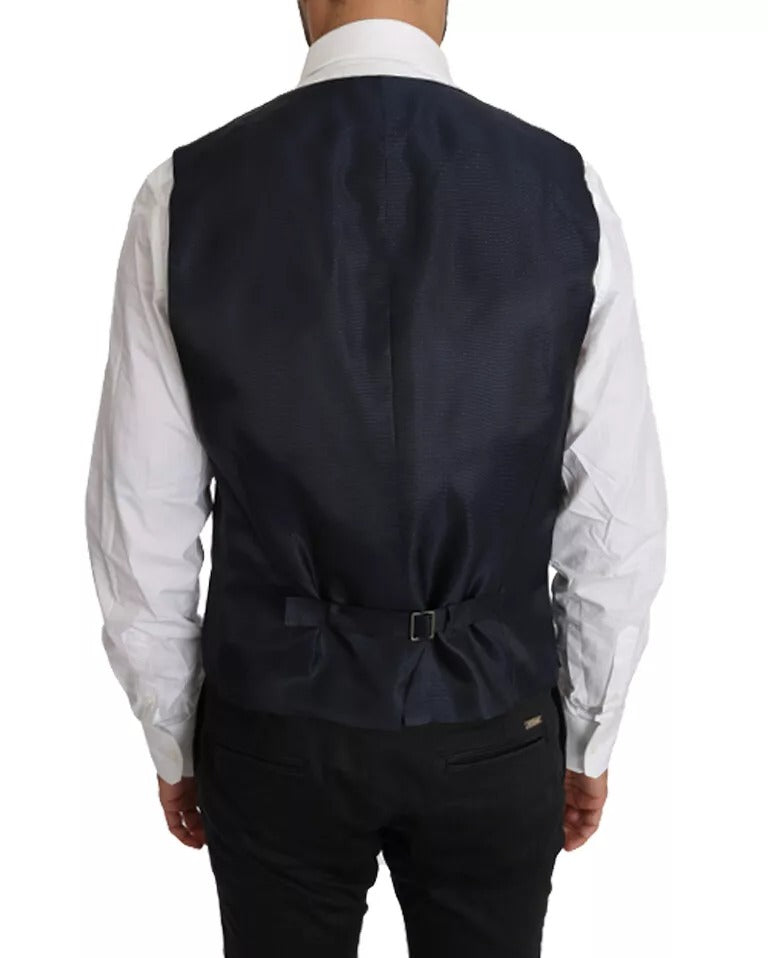 Dolce & Gabbana – MARTINI – Blazerweste aus blauer Wolle, 2-teilig