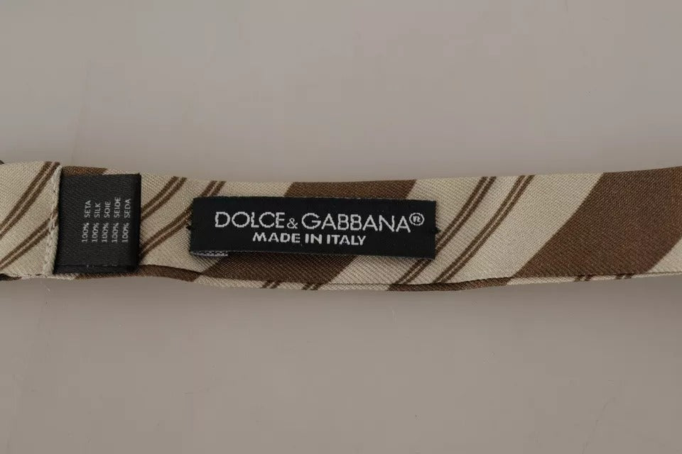 Dolce & Gabbana – Mehrfarbig gemusterte, verstellbare Fliege für Herren