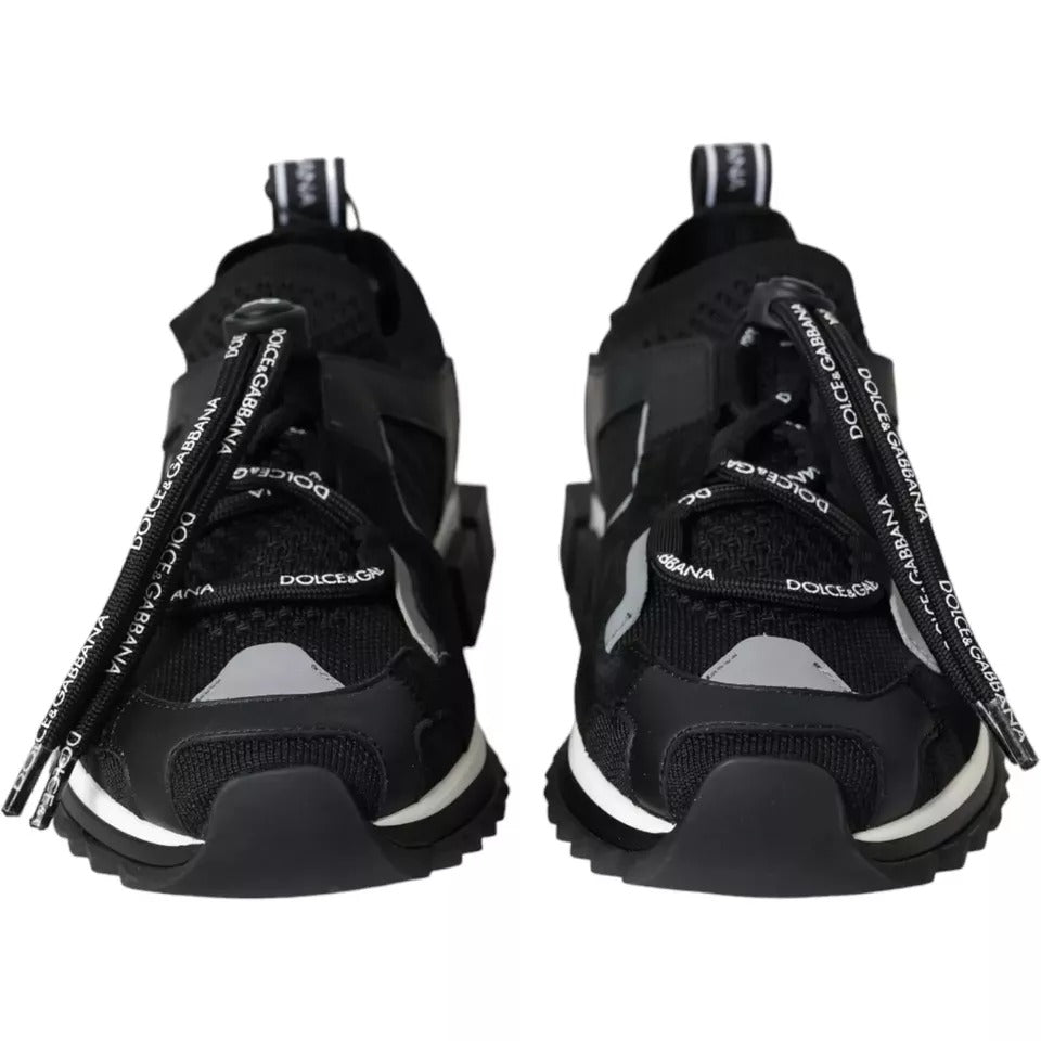 Dolce & Gabbana Schwarz Weiß Logo Sorrento Herren Sneakers Schuhe