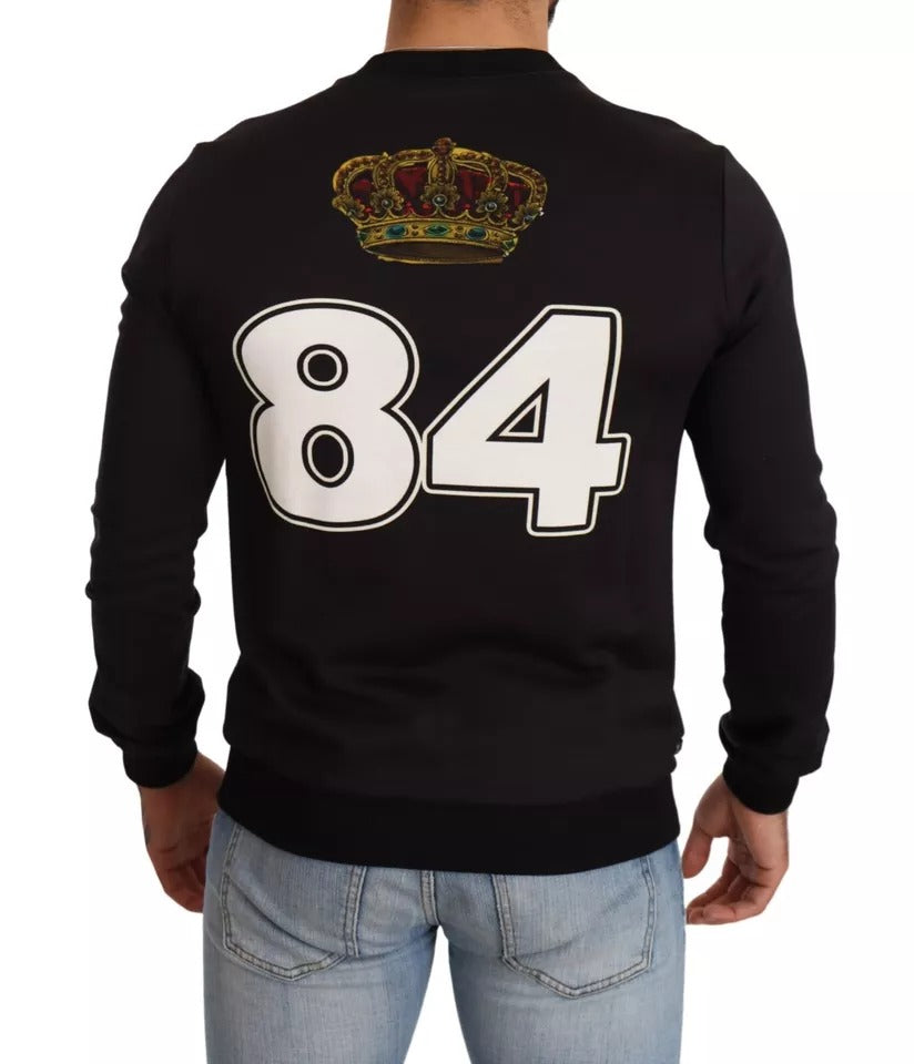 Dolce & Gabbana – Schwarzer Kapuzenpullover mit Cupid-Print