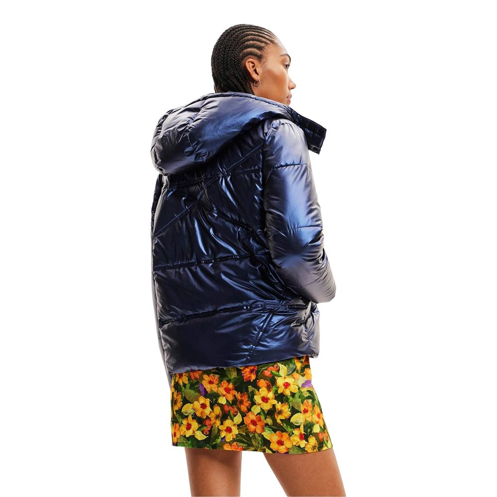 Desigual Blau Polyamid Jacken & Mäntel