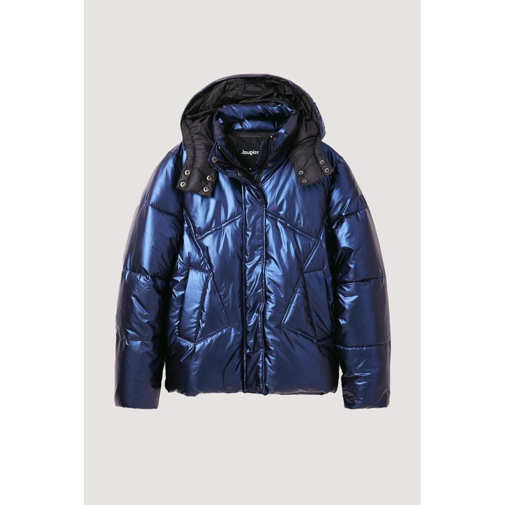 Desigual Blau Polyamid Jacken & Mäntel