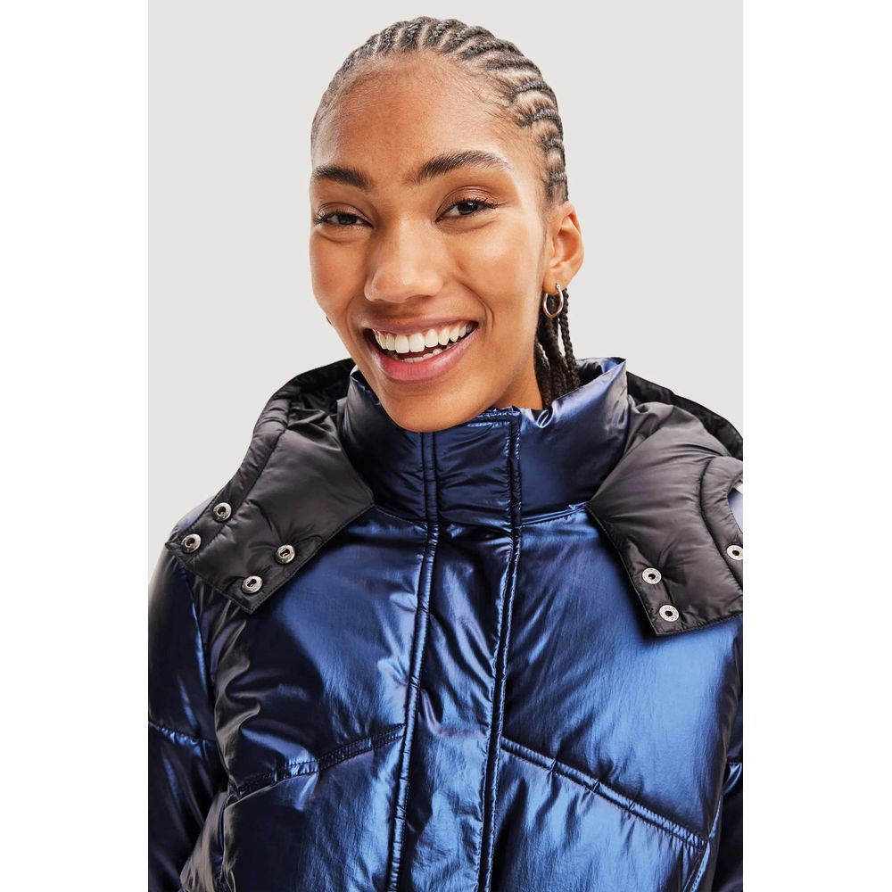 Desigual Blau Polyamid Jacken & Mäntel