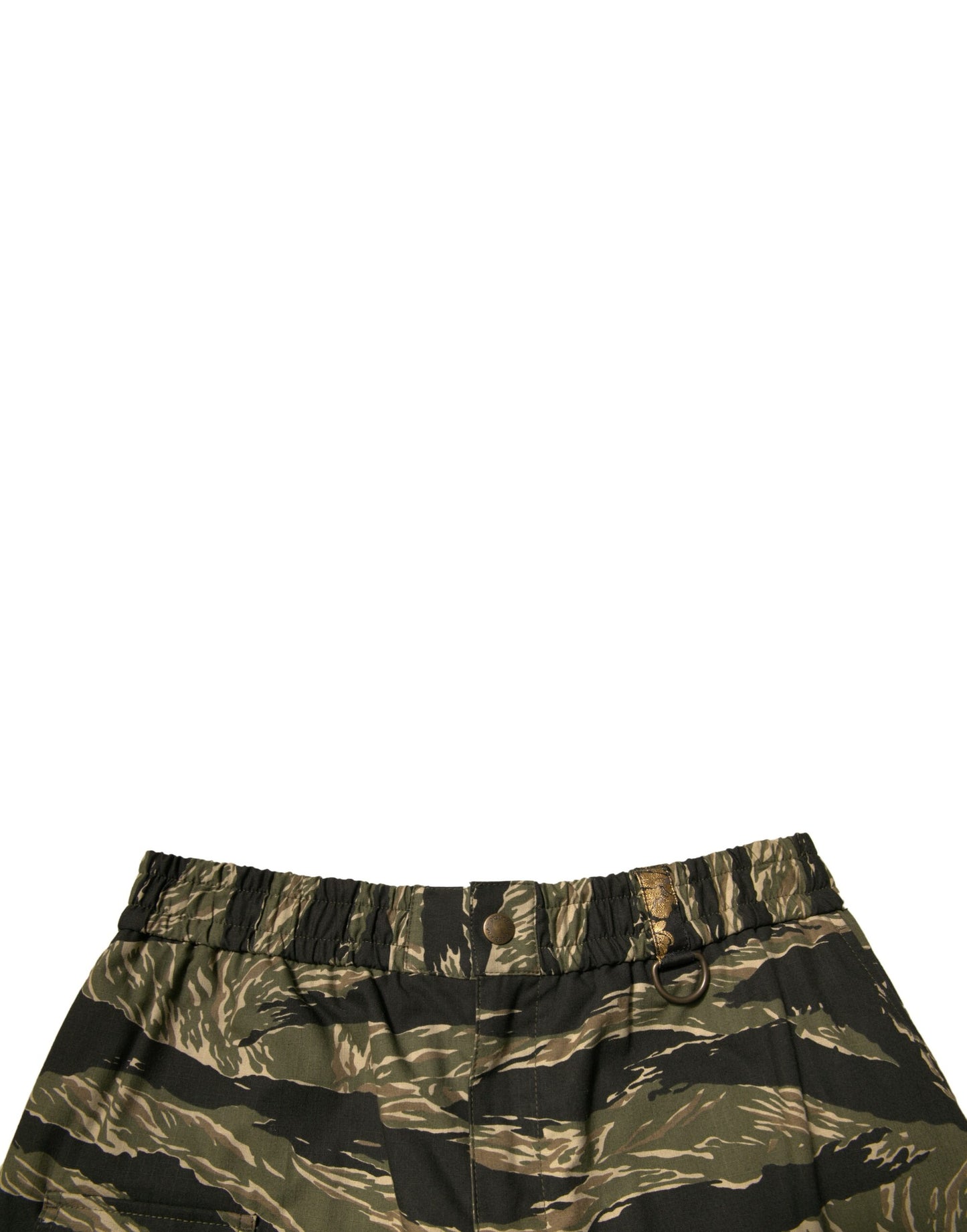 Dolce & Gabbana – Bermudashorts aus Baumwolle mit Schwarz-Gold-Muster