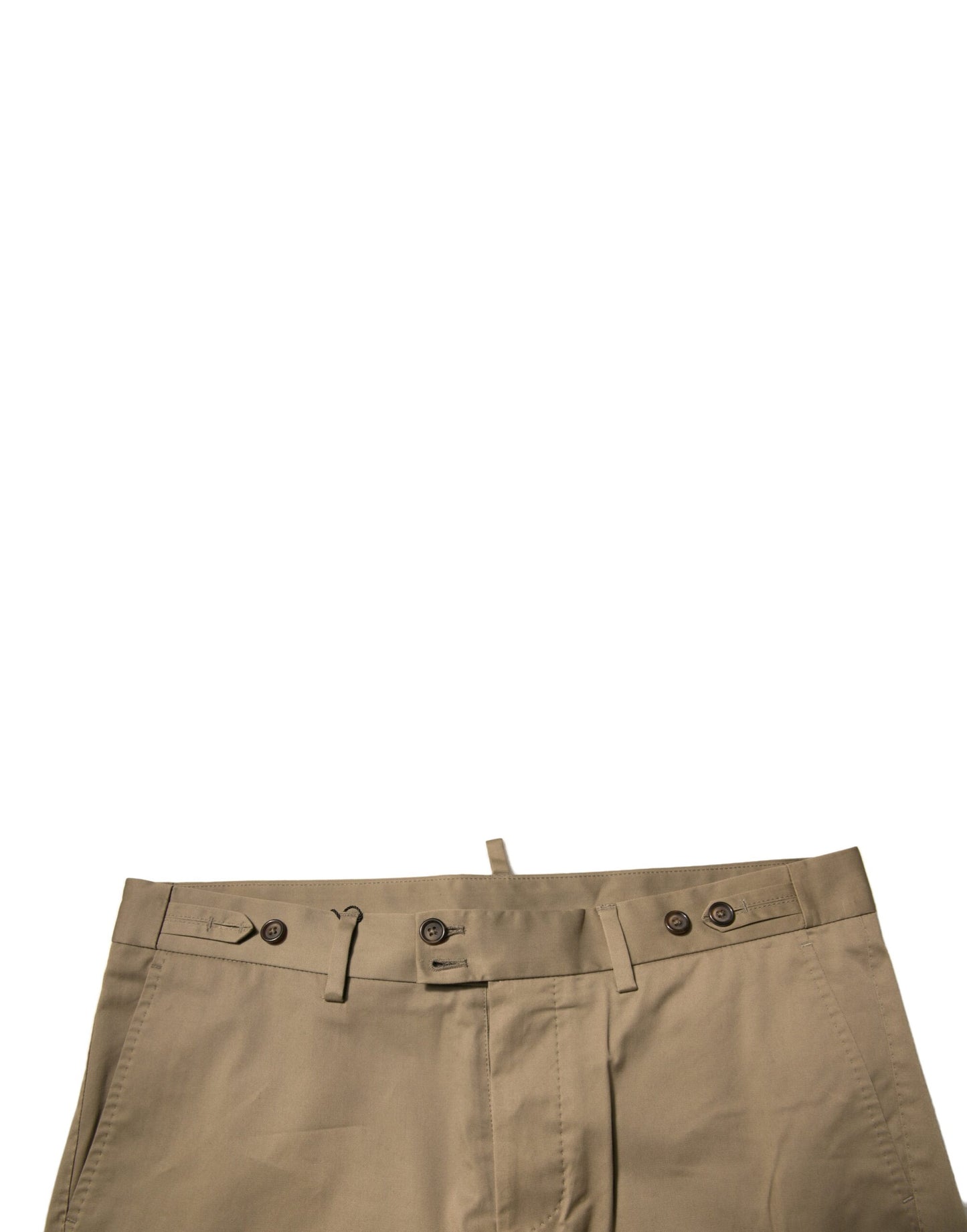 Dolce & Gabbana Braune Chino-Shorts aus Baumwollstretch