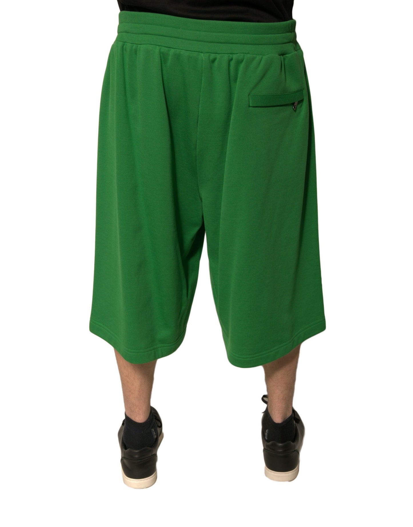 Dolce & Gabbana – Grüne Bermudashorts aus Baumwollmischung für Herren