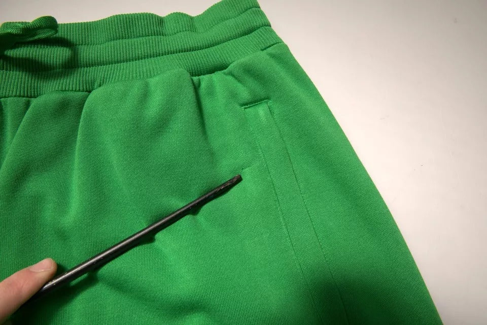 Dolce & Gabbana – Grüne Bermudashorts aus Baumwollmischung für Herren
