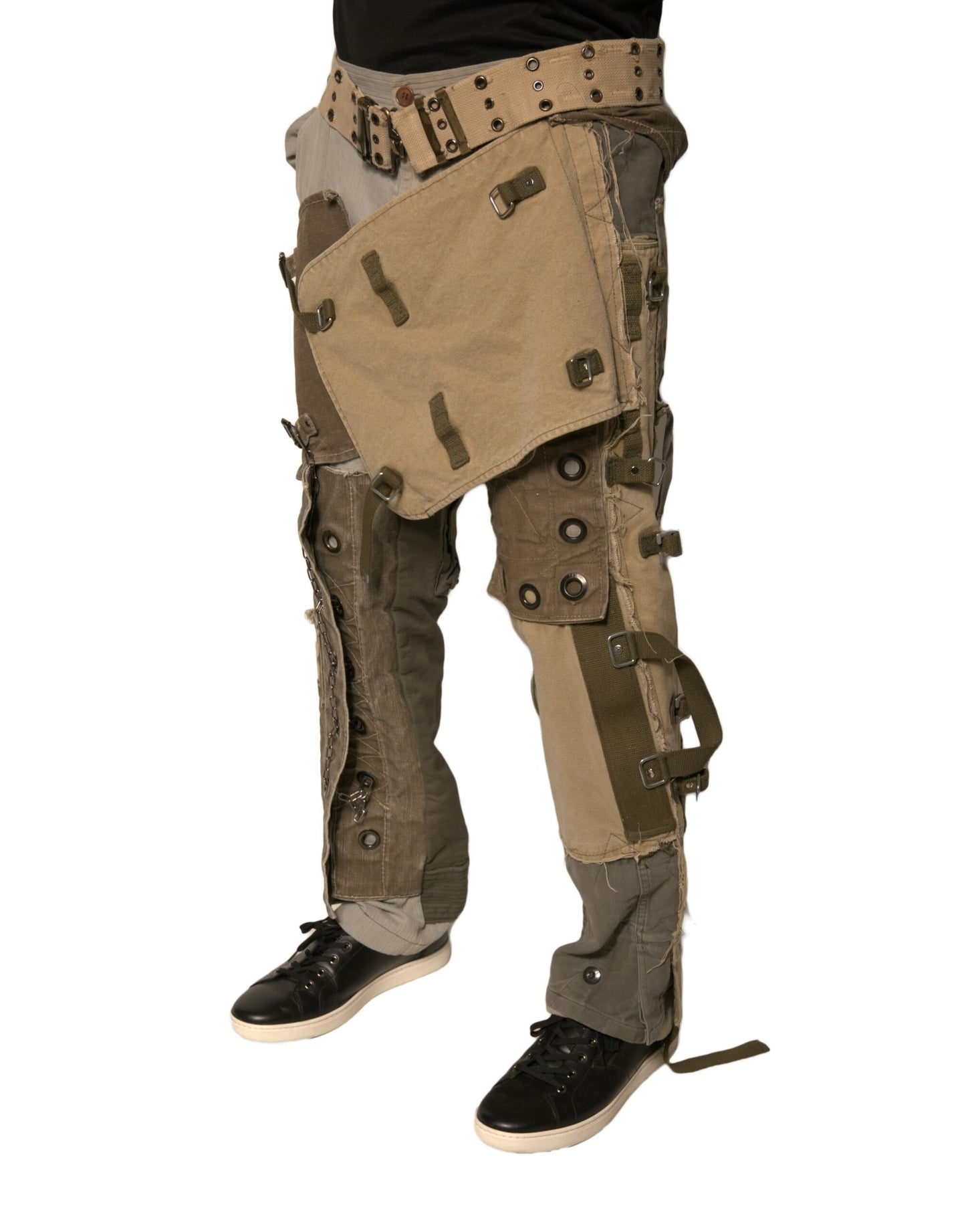 Dolce & Gabbana – Mehrfarbige, rekonstruierte Flight-Cargohose
