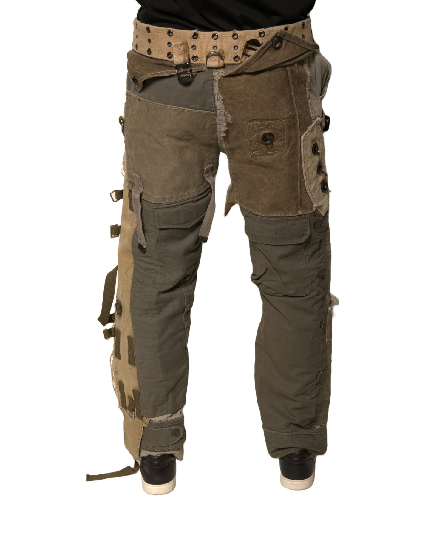 Dolce & Gabbana – Mehrfarbige, rekonstruierte Flight-Cargohose