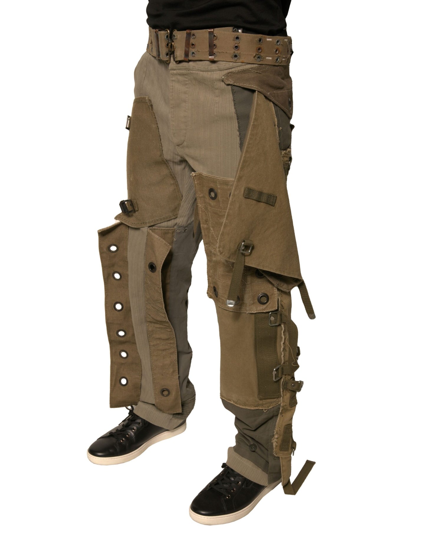 Dolce & Gabbana – Mehrfarbige, rekonstruierte Flight-Cargohose