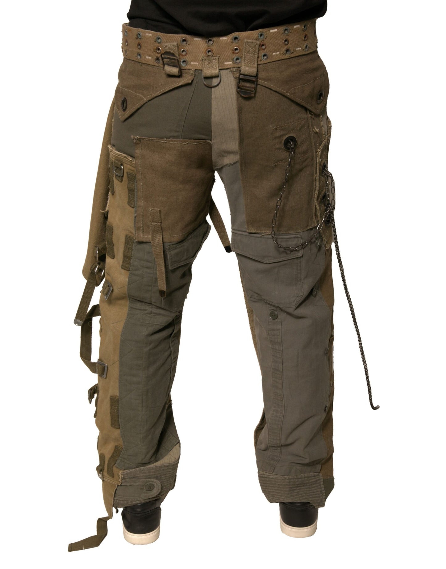 Dolce & Gabbana – Mehrfarbige, rekonstruierte Flight-Cargohose