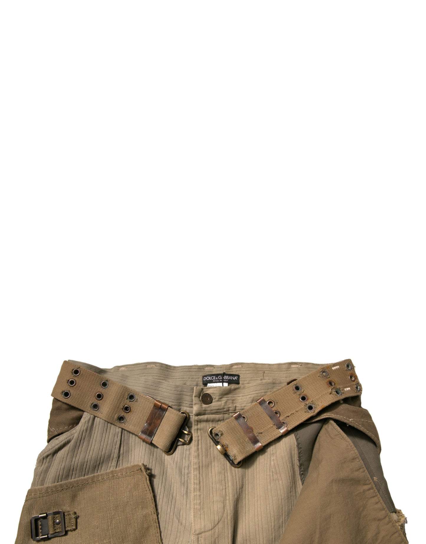 Dolce & Gabbana – Mehrfarbige, rekonstruierte Flight-Cargohose