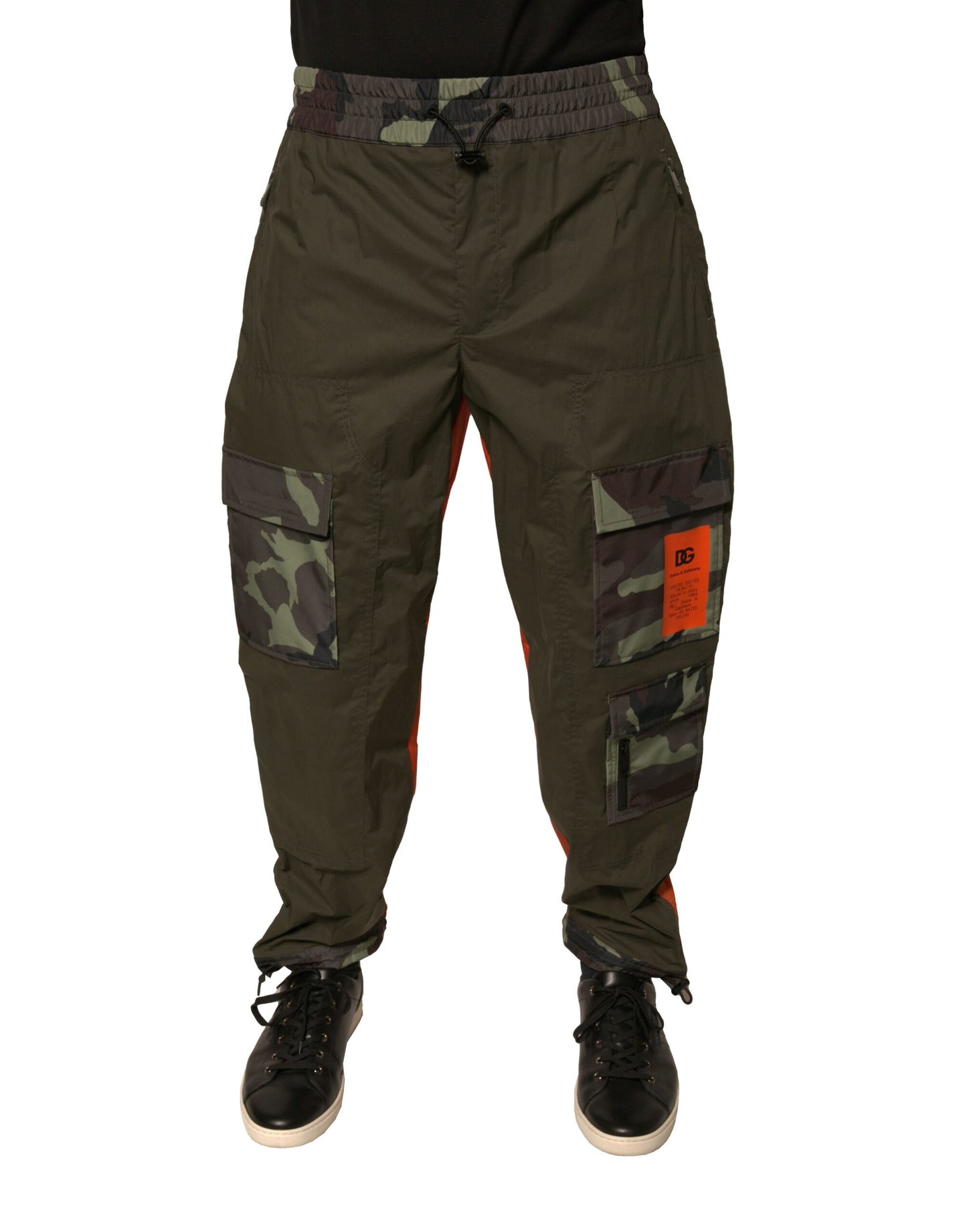 Dolce & Gabbana – Mehrfarbige Cargo-Jogginghose mit Camouflage-Muster