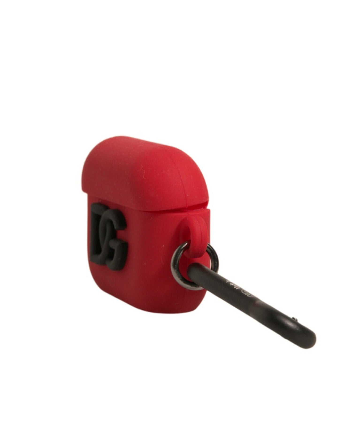 Dolce & Gabbana – Rote Airpods-Hülle aus Silikonkautschuk mit Logoprägung