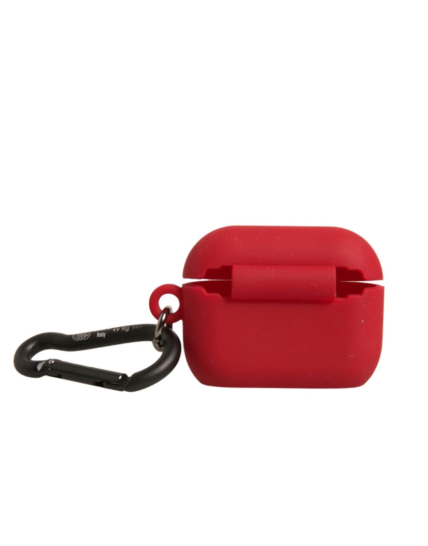 Dolce & Gabbana – Rote Airpods-Hülle aus Silikonkautschuk mit Logoprägung