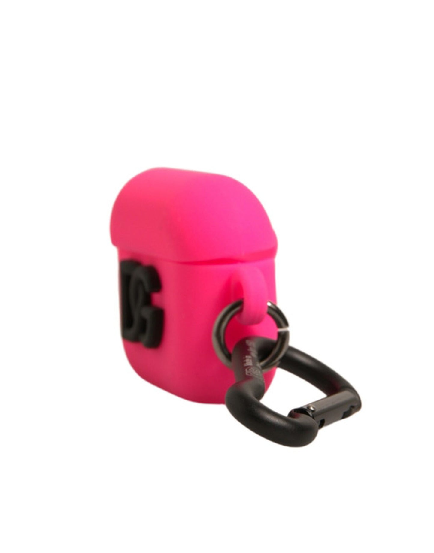 Dolce & Gabbana – Airpods-Hülle aus rosa Silikonkautschuk mit Logoprägung