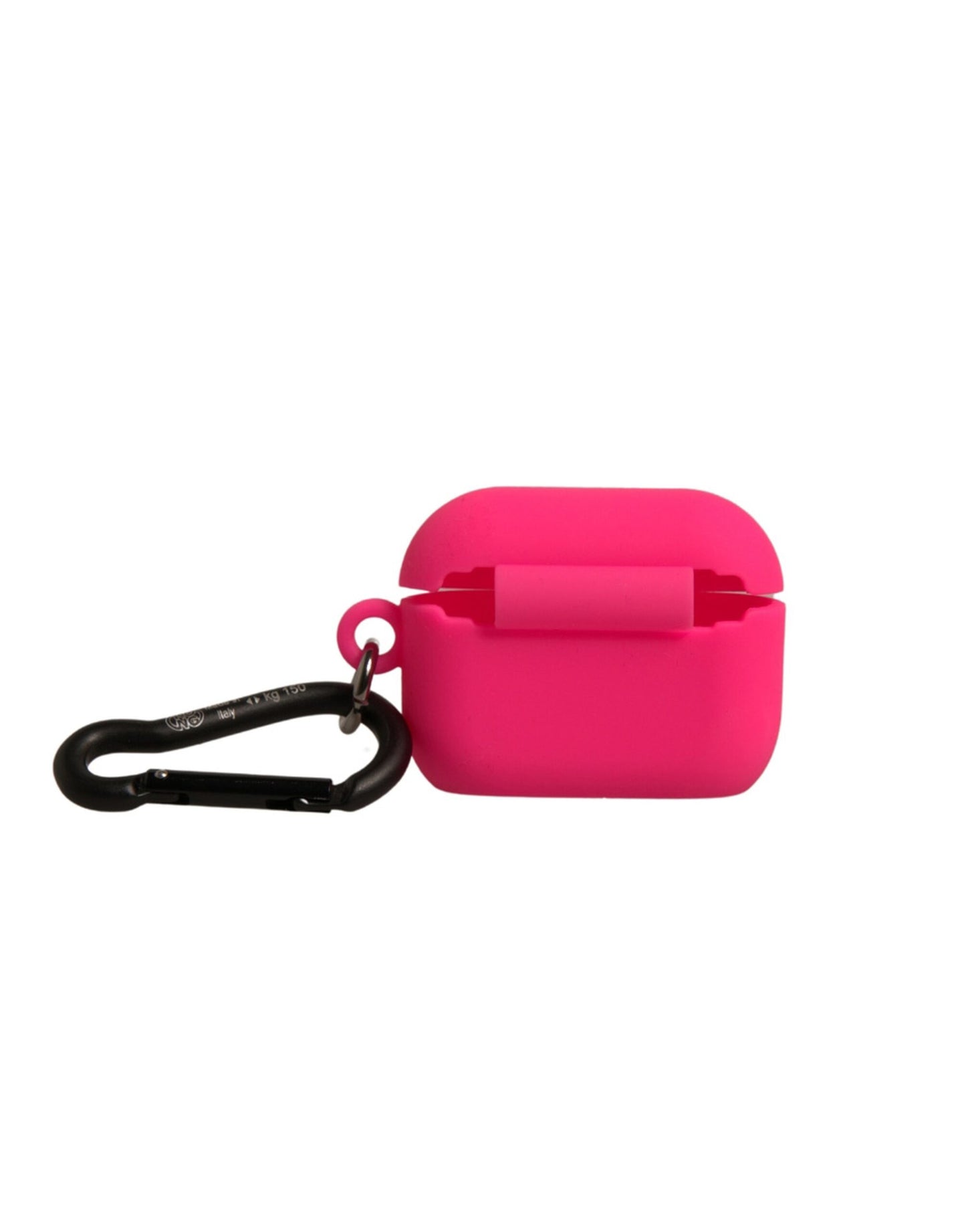 Dolce & Gabbana – Airpods-Hülle aus rosa Silikonkautschuk mit Logoprägung