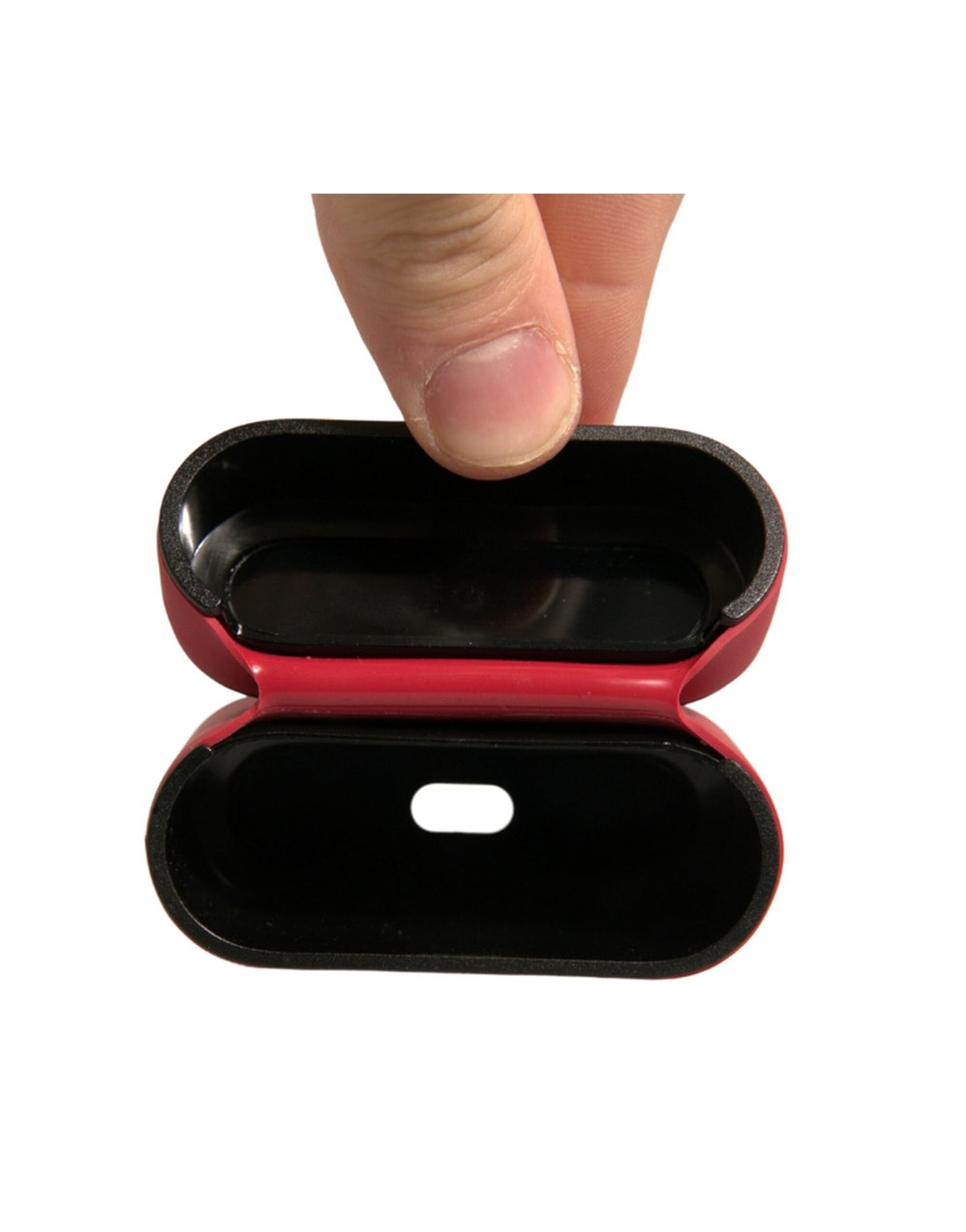 Dolce & Gabbana – Airpods-Hülle aus rotem PVC mit geprägtem Logo
