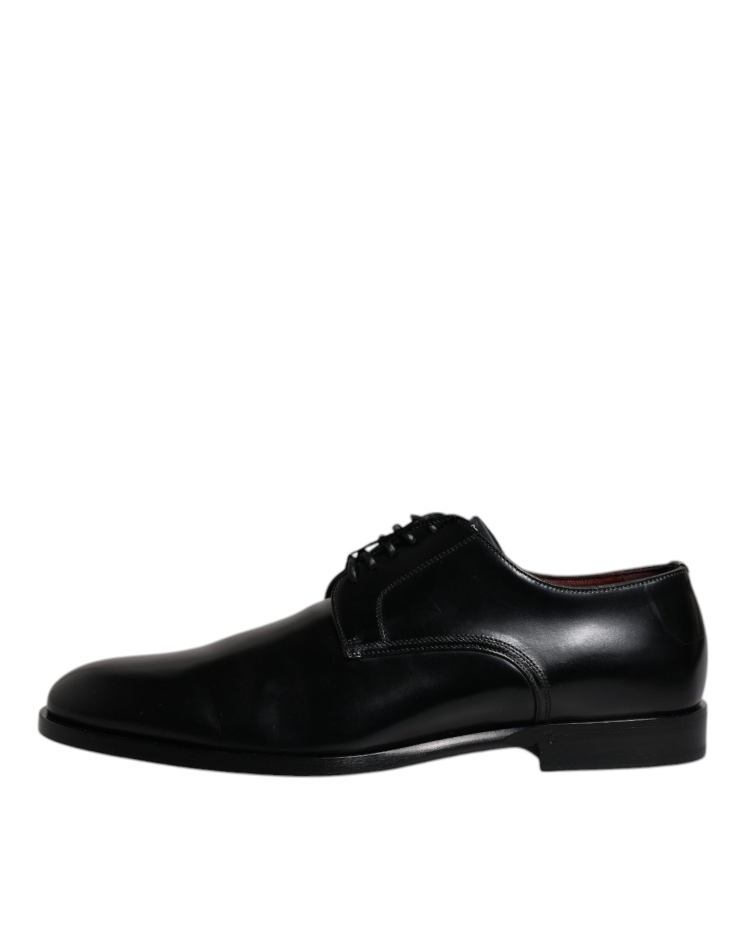 Dolce & Gabbana – Derby-Schnürschuhe aus schwarzem Kalbsleder mit Schnürung