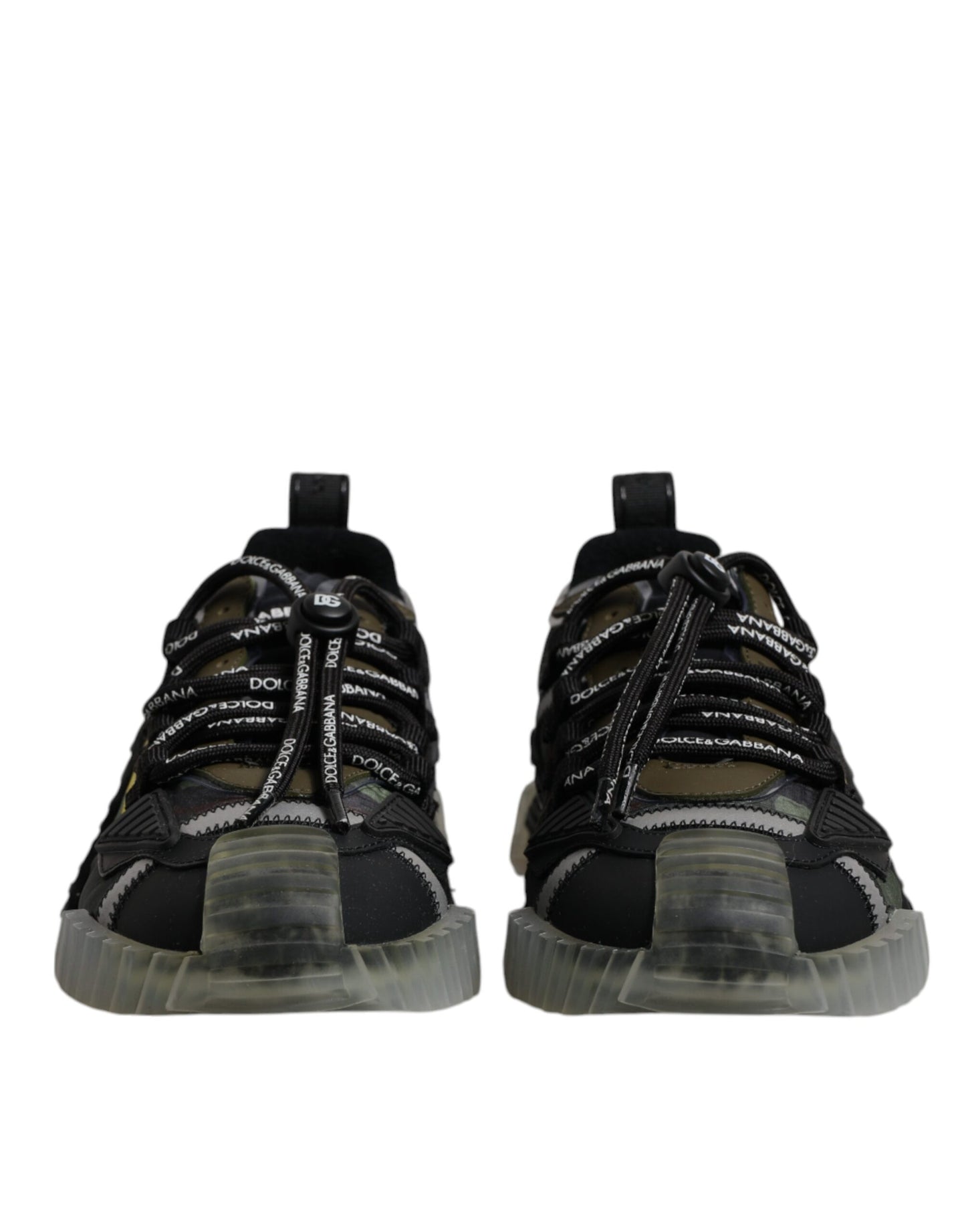 Dolce & Gabbana Schwarz Grün Camo NS1 Low Top Sneakers Schuhe