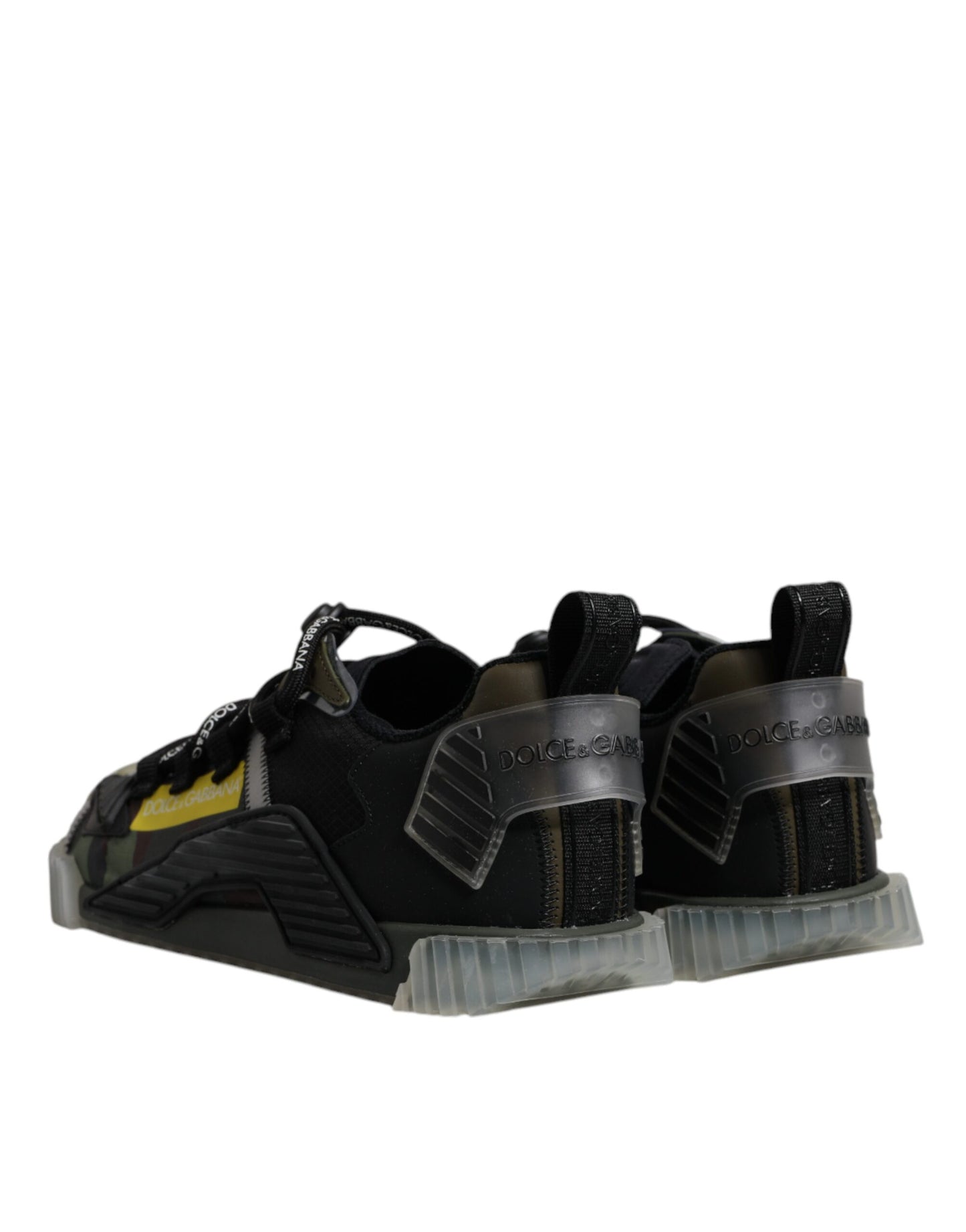 Dolce & Gabbana Schwarz Grün Camo NS1 Low Top Sneakers Schuhe