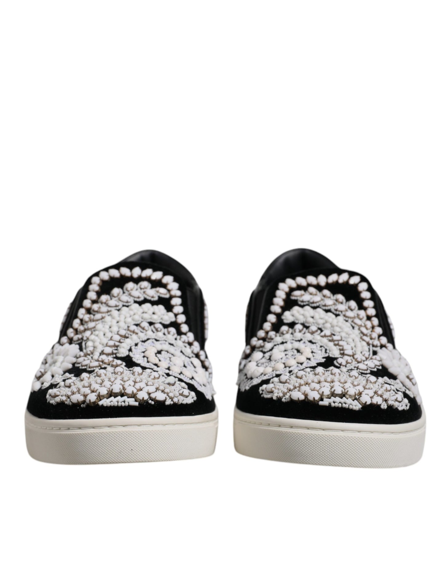 Dolce & Gabbana – London – Schwarze Slipper für Herren mit Verzierung