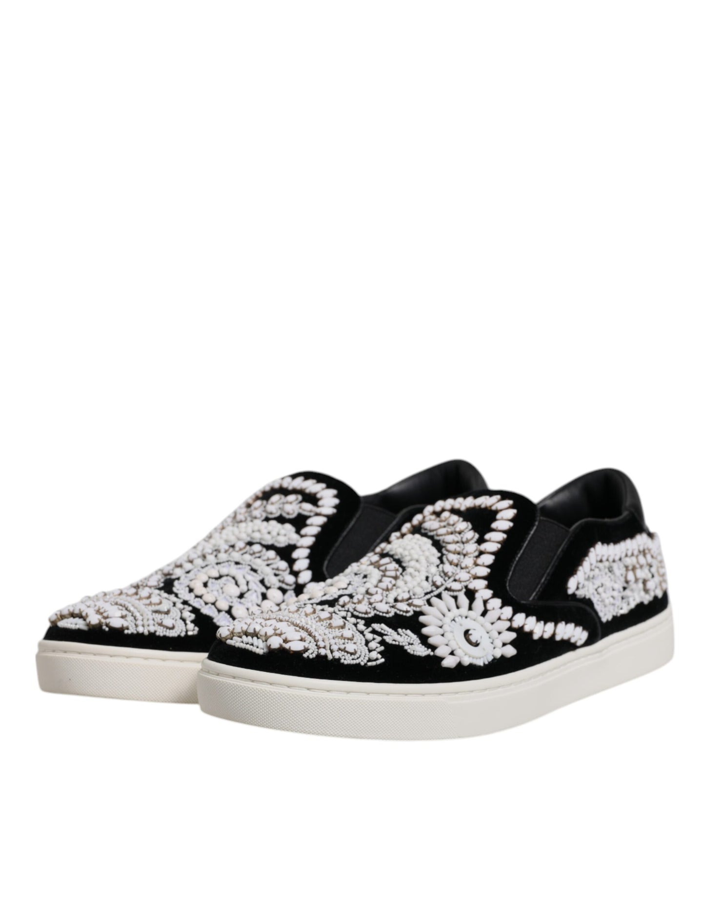 Dolce & Gabbana – London – Schwarze Slipper für Herren mit Verzierung