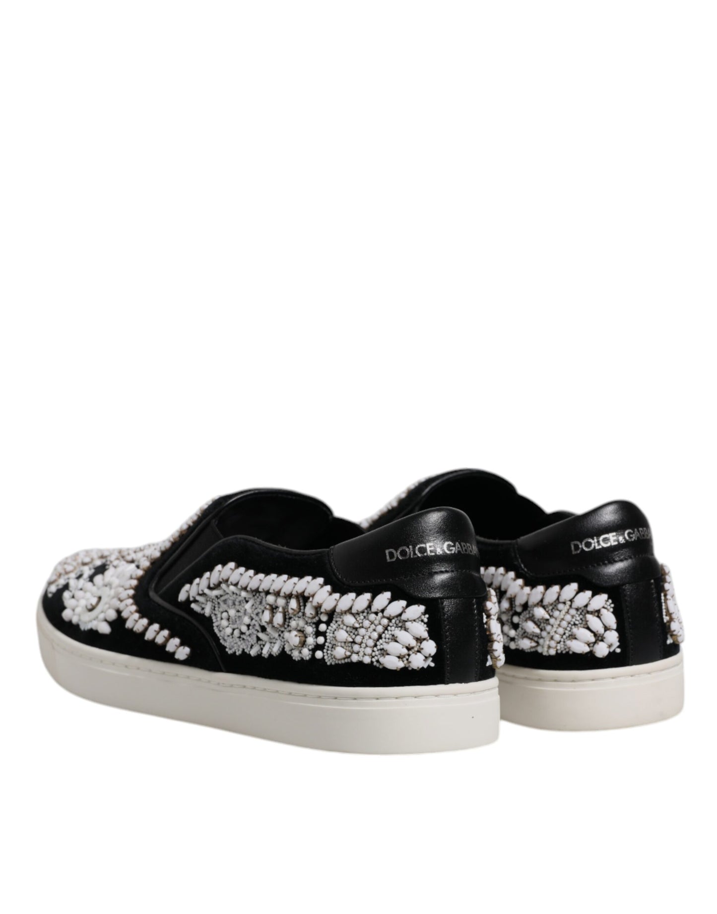 Dolce & Gabbana – London – Schwarze Slipper für Herren mit Verzierung