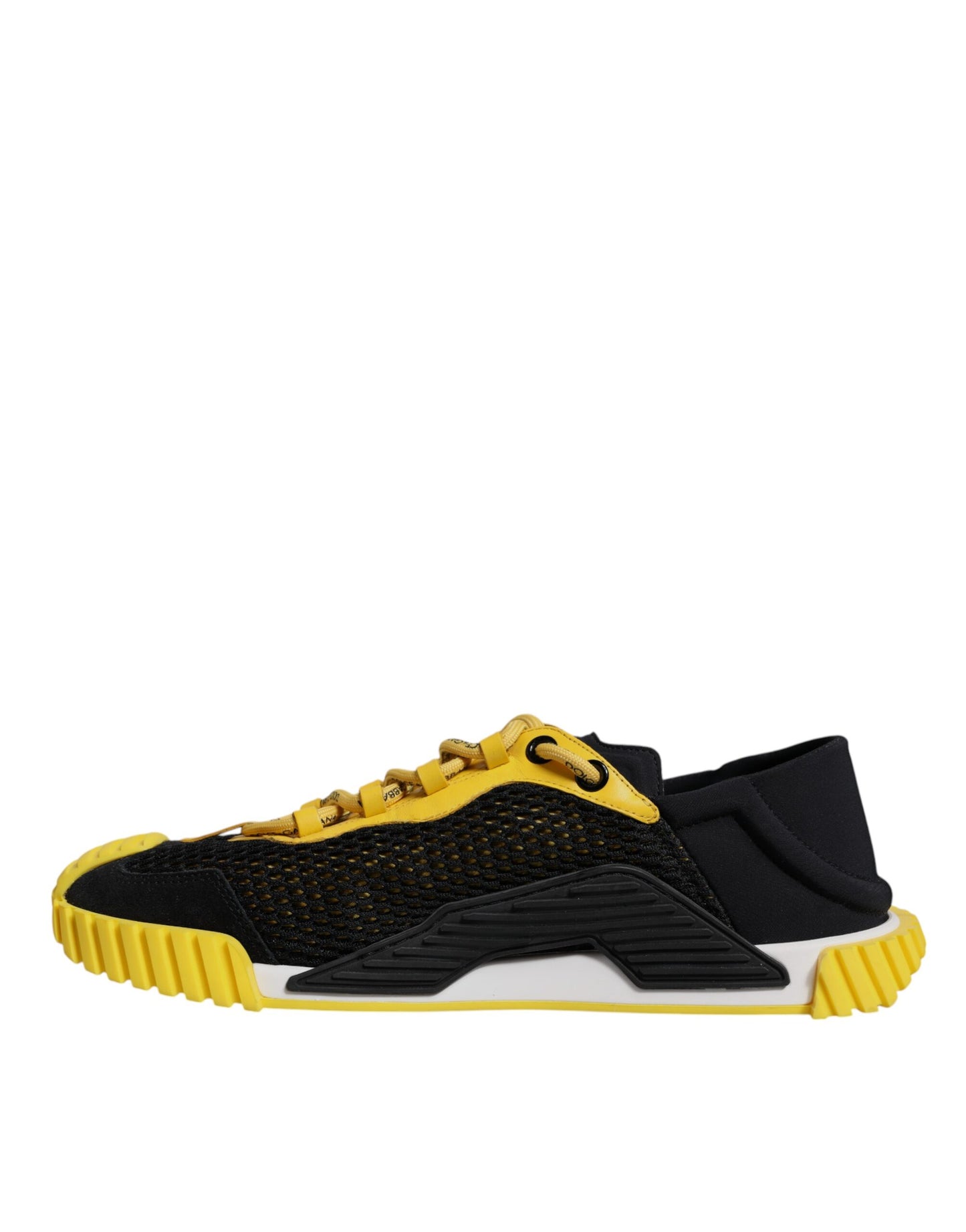 Dolce & Gabbana Schwarz Gelb Low Top NS1 Sneakers Schuhe