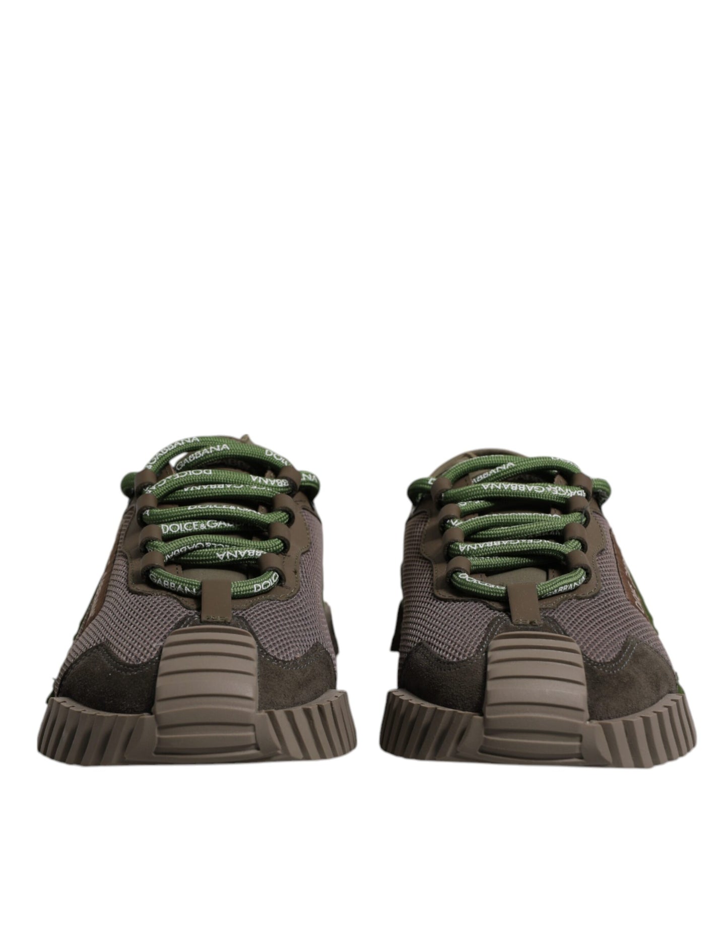 Dolce & Gabbana Army Green Low Top NS1 Herren Sneakers Schuhe