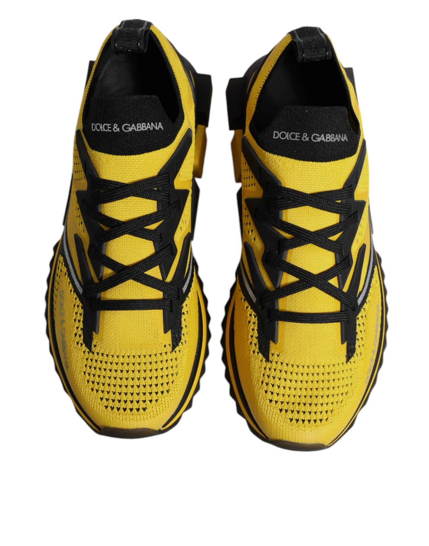 Dolce & Gabbana Gelbe SORRENTO Sport Stretch Sneakers Schuhe