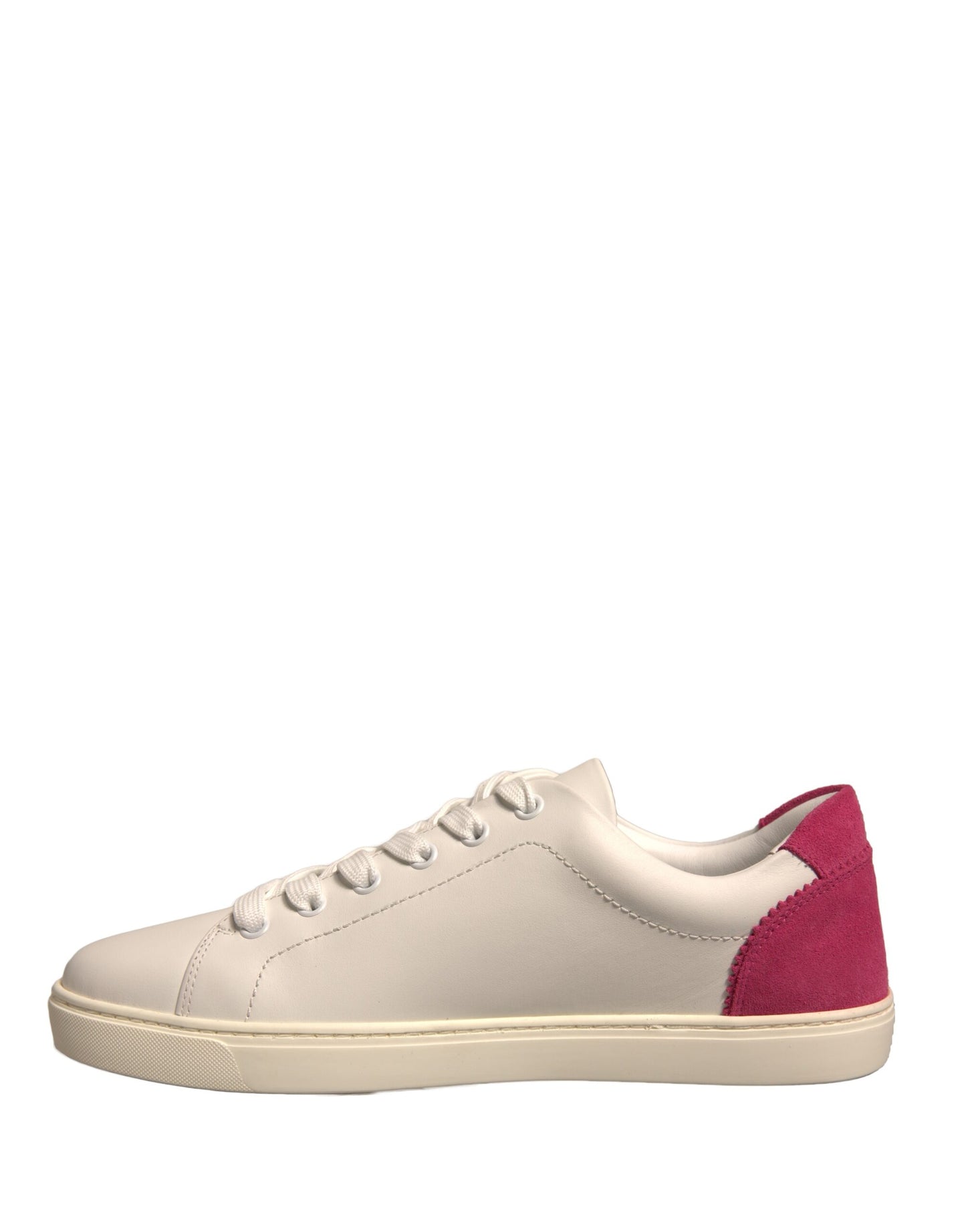 Dolce & Gabbana Weiße Wildleder Low Top Sneakers Schuhe
