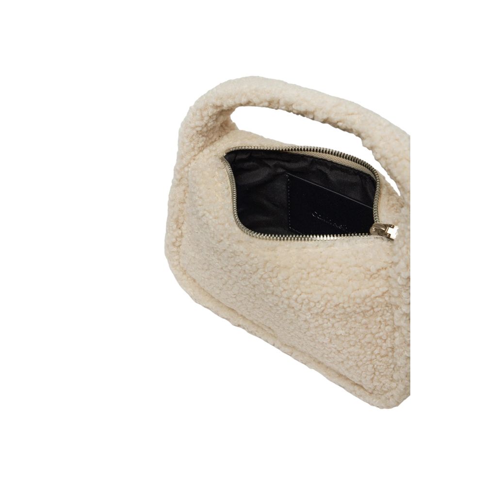 Calvin Klein Jeans – Cremefarbene Handtasche aus recyceltem Polyester
