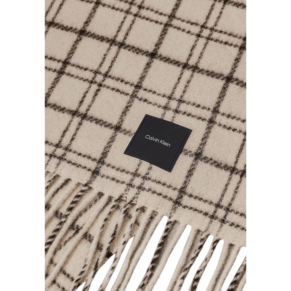 Calvin Klein Beige Wollschal