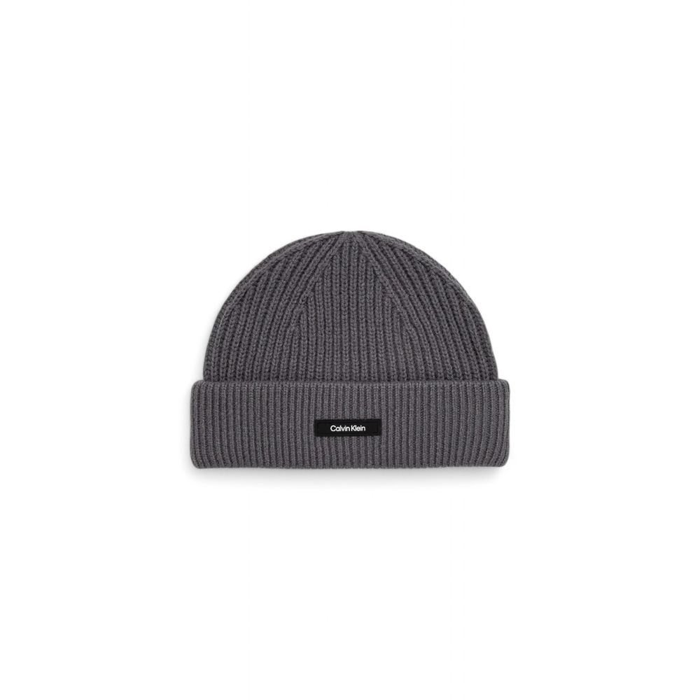 Calvin Klein – Graue Baseballkappe aus Bio-Baumwolle