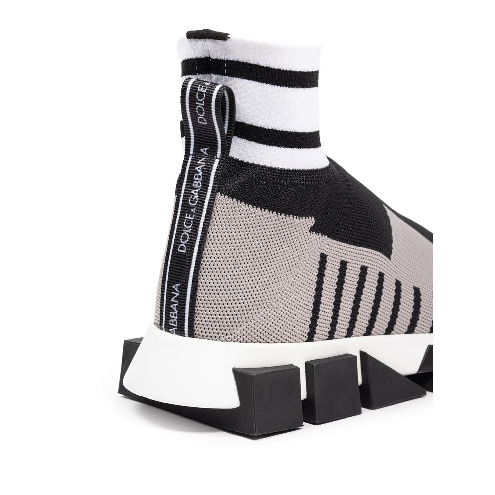 Dolce & Gabbana – Schwarzer Stoff-Sneaker