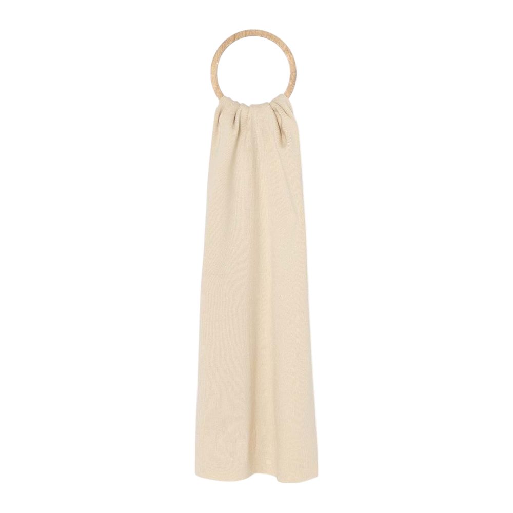 Calvin Klein – Cremefarbener Schal aus recyceltem Polyester