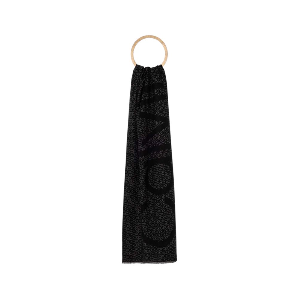 Calvin Klein – Schwarzer Marabu-Schal