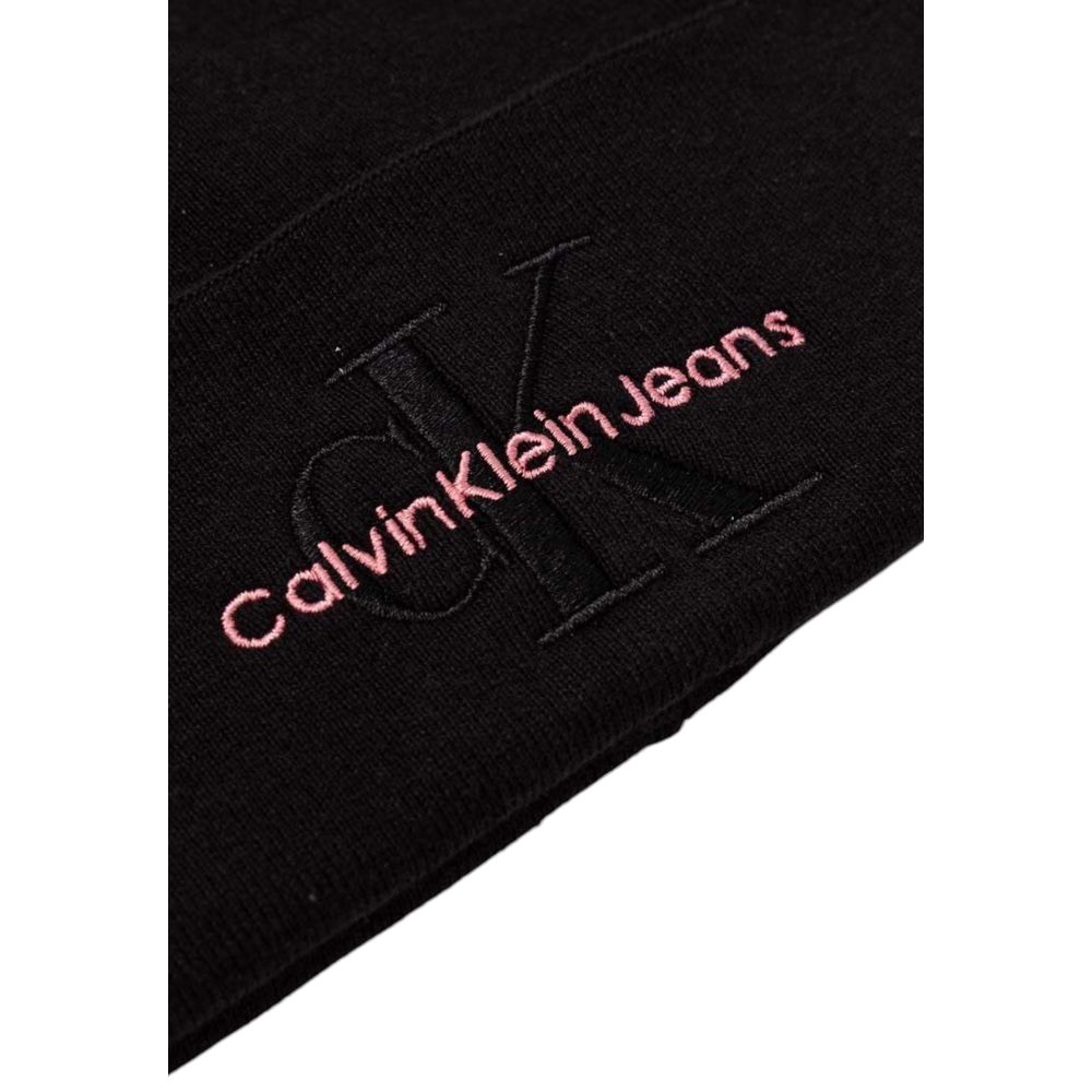 Calvin Klein Jeans – Baseballmütze aus schwarzer Baumwolle