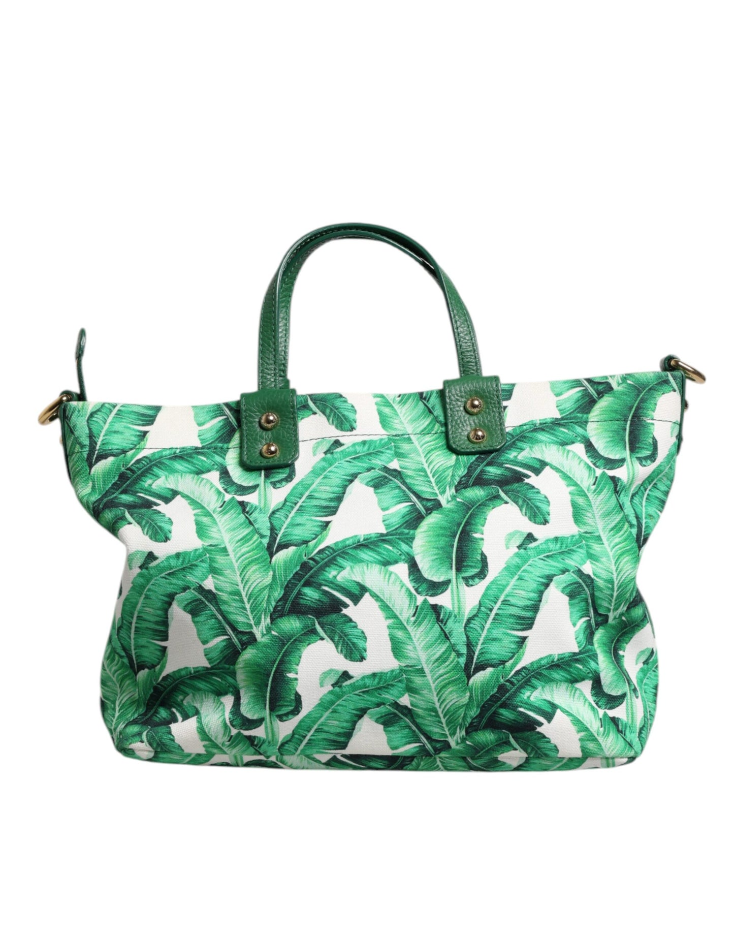 Dolce & Gabbana Grüne Canvas-Tragetasche „Botanischer Garten“ für Damen