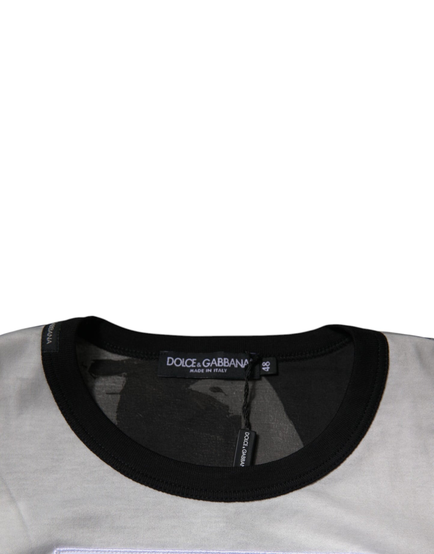 Dolce & Gabbana Mehrfarbiges Camouflage-T-Shirt mit Rundhalsausschnitt