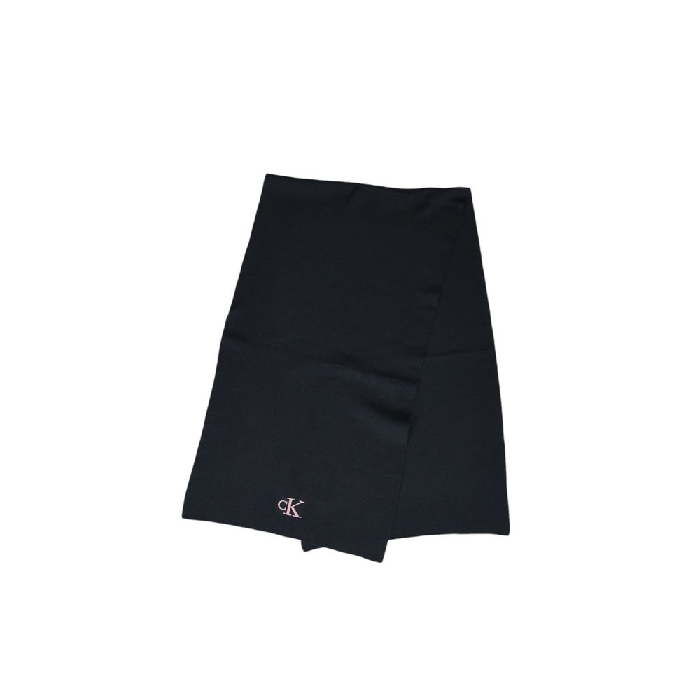 Calvin Klein – Schwarzer Schal aus recyceltem Polyester