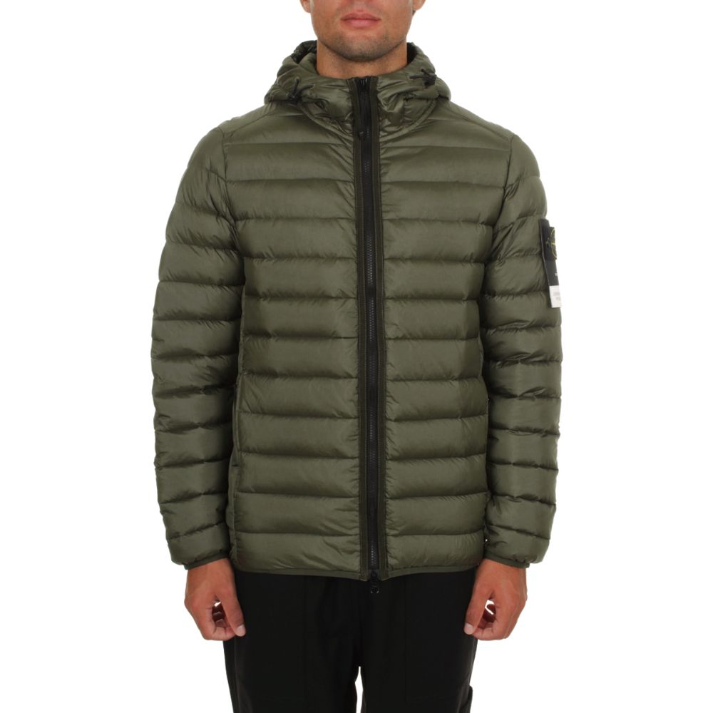 Grüne Nylonjacke von Stone Island
