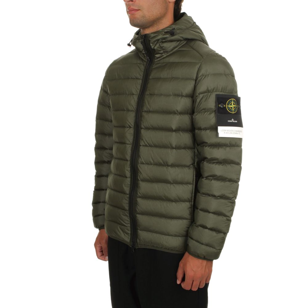 Grüne Nylonjacke von Stone Island