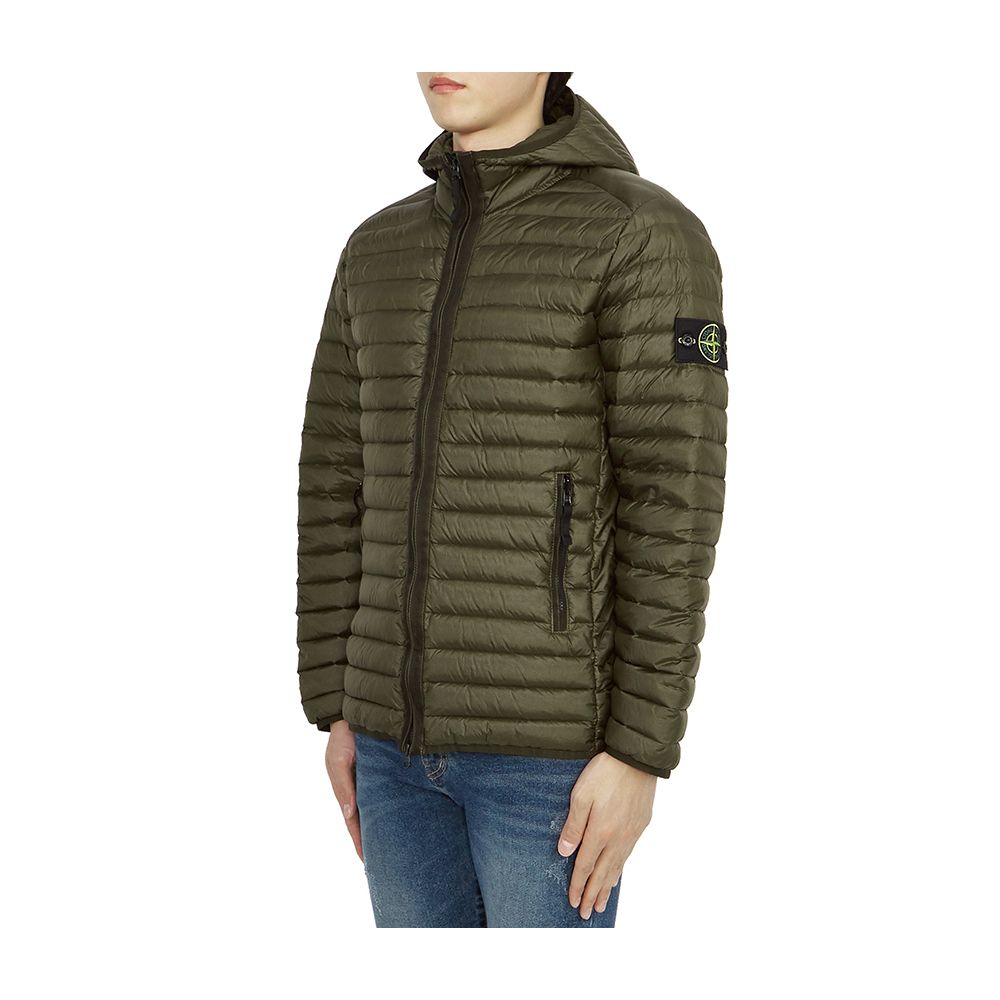 Grüne Nylonjacke von Stone Island