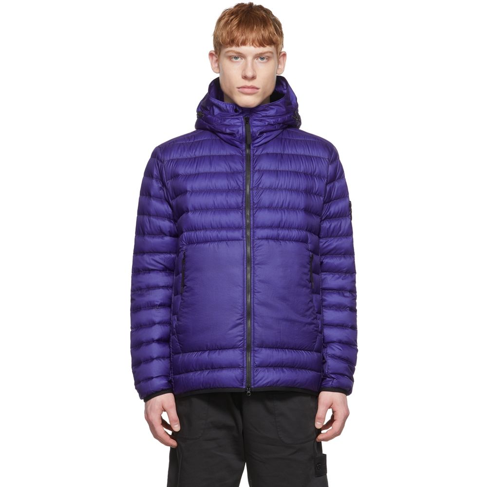 Lilafarbene Nylonjacke von Stone Island