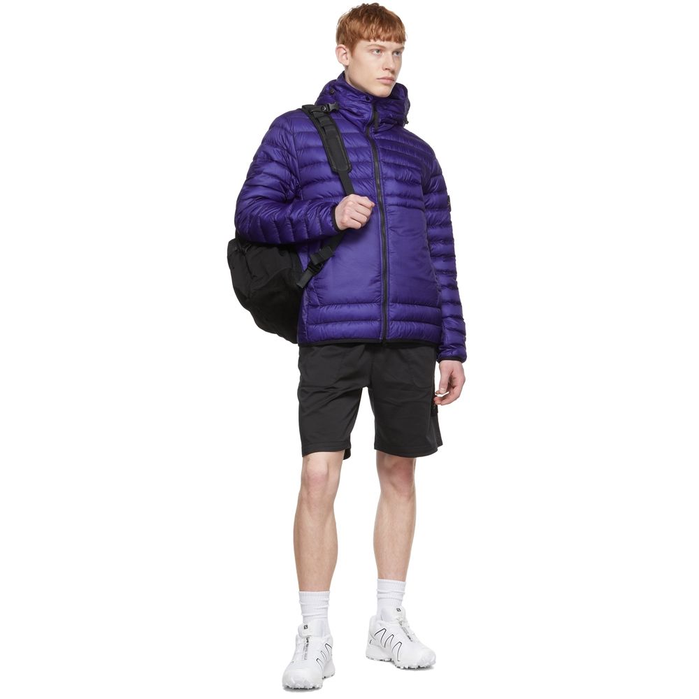Lilafarbene Nylonjacke von Stone Island