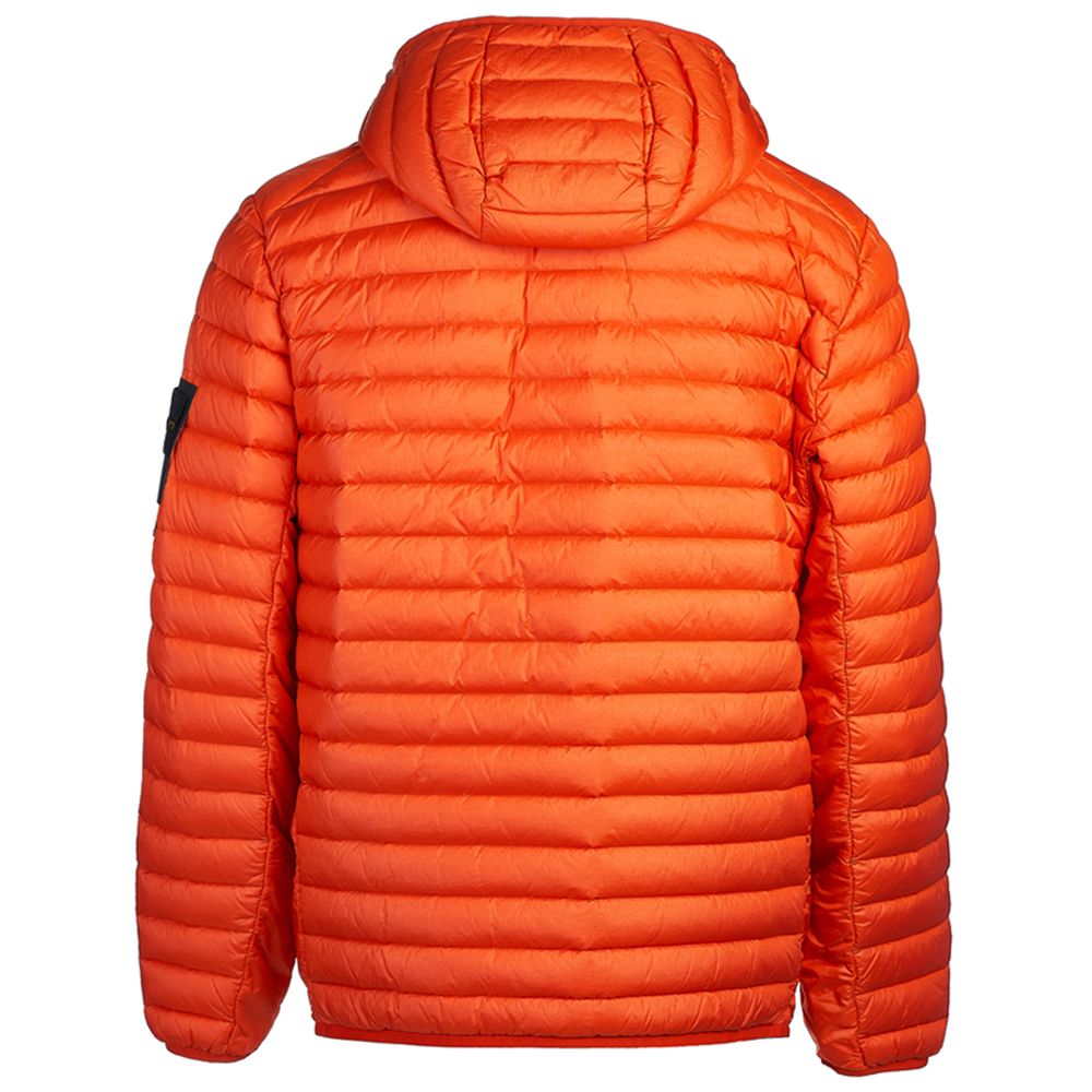 Stone Island – Orangefarbene Nylonjacke